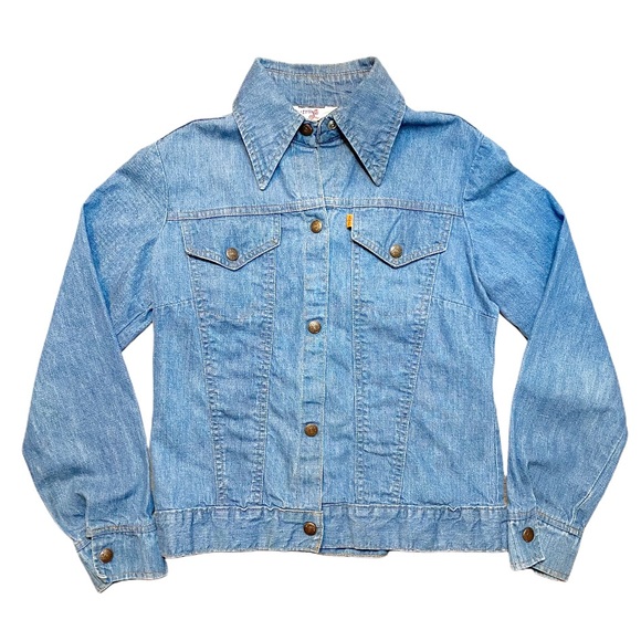 LEVI’S vintage orange tab 1970s denim trucker jacket S